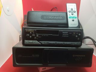 Vintage Old School Pioneer Cassette Player Deck P5600 & 6 Cd Changer Cdx - P620s