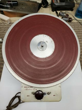 Rek - O - Kut Rondine Jr L - 34 Vintage Turntable Platter With Motor