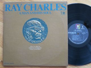 Rare Vintage Vinyl - Ray Charles - A Man And His Soul - Abc/tangerine Abcs - 590x - Nm