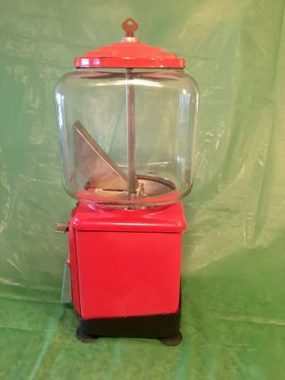 Vintage Victor Topper One Cent Gum Ball Machine with Look See Viewing Window 2