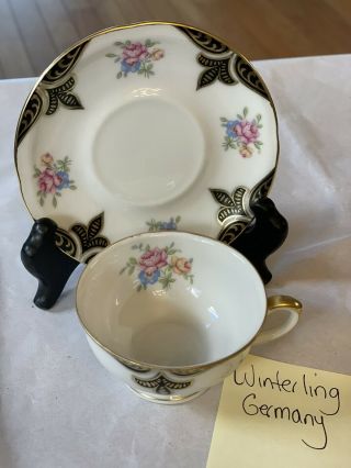 Vintage Winterling Bavaria Germany Demitasse Tea Cup And Saucer