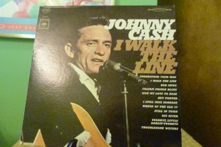 Johnny Cash - I Walk The Line - Columbia Cs 8990 Stereo Lp - Inner Vg,