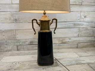 1986 Vintage Chapman Brass Urn Style Lamp Hollywood Regency Rare