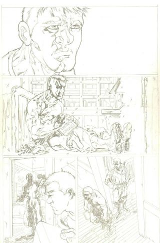 Ghostbusters 1 Page 12 Pencil Art Steve Kurth 88mph Ray Stanz
