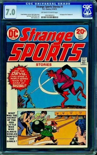 Strange Sports Stories 1 - Cgc 7.  0 F/vf - 1973 D.  C.  Classic