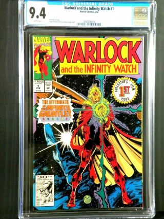 Warlock And The Infinity Watch 1 Cgc 9.  4 Nm The Infinity Gauntlet 1992