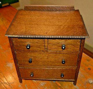 Victoria Oak Apprentice Chest - Two Short And Two Long Drawers