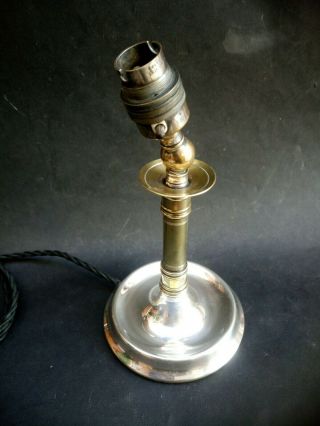 Antique Vintage Brass Adjustable Table Desk Lamp Light Limpet Pat.  No.  144009