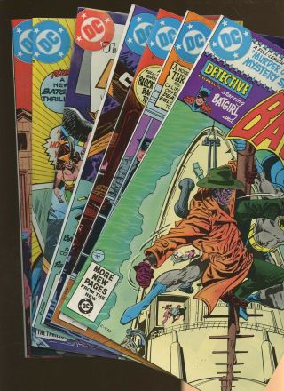 Detective Comics 496,  497,  498,  499,  500,  501,  502 7 Books Batman Batgirl Robin