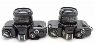 2x Canon Av 1,  Vintage 35mm Slr Camera,  Lens Fd 50mm 1: 1.  8