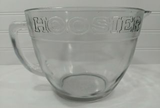 Antique Hoosier Kitchen Cabinet Measure 8 Cups Glass Mixing Batter Bowl D Handle