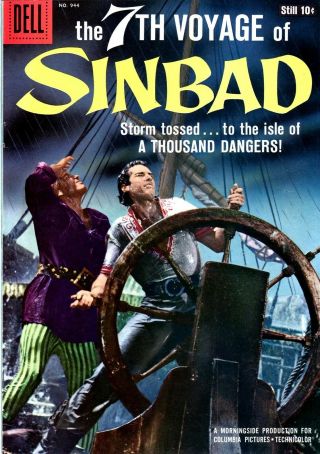 Four Color 944 The 7th Voyage Of Sinbad Dell Movie Classic Comic 1958 -