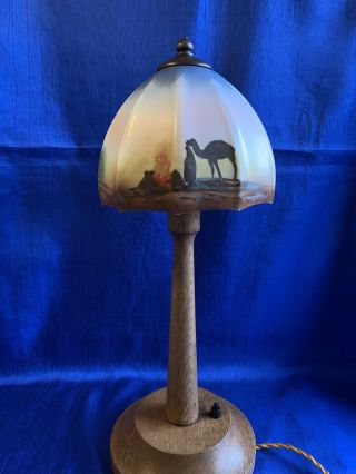 Art Deco 1920’s Side Desk Lamp Egyptian Revival