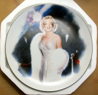 Marilyn Monroe 1992 Collector Plate " Opening Night " Delphi Bradford