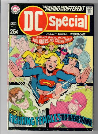 Dc Special 3 - Grade 7.  0 - Silver Age All - Girl Issue Girl Wonder Woman