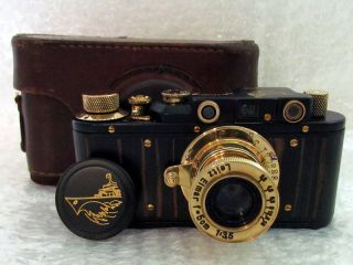 Leica Ii (d) Kriegsmarin Ww Ii Vintage Russian 35mm Camera,  Lens Elmar