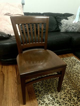 Office Chair Gunlocke Vintage Antique 1952 Wooden Chair