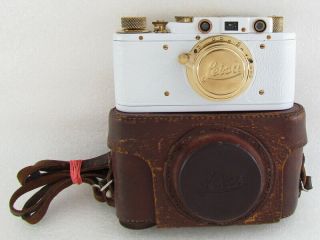 Exc Leica Ii (d) Olympiada Berlin 1936 Ww 2 Vintage Russian 35mm White Camera