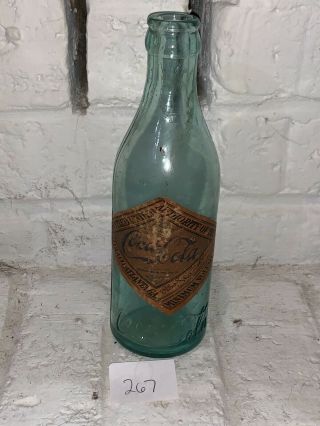 Vtg Coca Cola Birmingham Alabama Glass Bottle Paper Label Rare.  267