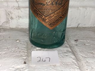 Vtg Coca Cola Birmingham Alabama Glass Bottle Paper Label RARE.  267 3