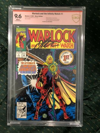 Warlock And The Infinity Watch 1,  1992,  Cgc 9.  6,  Infinity Gauntlet Comic Books
