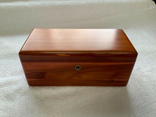Vtg Miniature Lane Cedar Chest Wooden Jewelry Box Batson Furniture Mansfield Oh