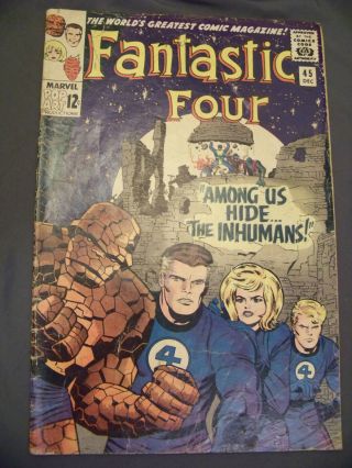Fantastic Four 45 (dec 1965,  Marvel) The Inhumans Ungraded/uncertified