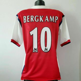 Bergkamp 10 Arsenal Shirt - Large - 1998/1999 - Home Jersey Vintage Nike Jvc