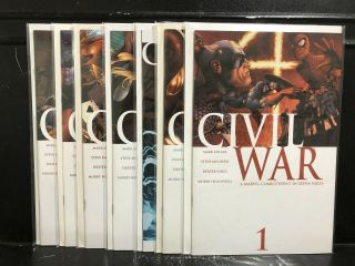 Complete Civil War 1 2 3 4 5 6 7 (2006 Mini - Series Marvel) 1 - 7 Millar Mcniven