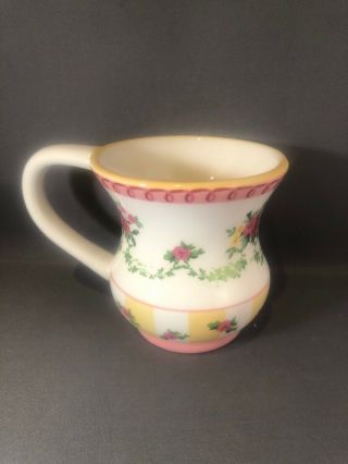 Vintage Laura Ashley Ceramic Hourglass Coffee Tea Mug Cup 2