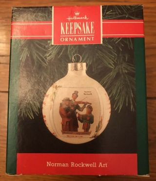 Hallmark Keepsake Ornament Norman Rockwell Series - Dated 1992