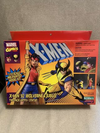 Marvel Comic Artfx,  Kotobukiya X - Men 1992 Wolverine & Jubilee 2 - Pack Statue