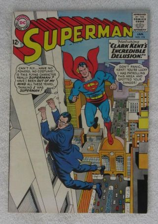 Superman 174 (jan 1965,  Dc) Bizarro App Fn,  6.  5
