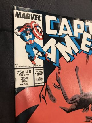 Captain America 354 1989 1st U.  S.  Agent John Walker CHU Black Friday 2