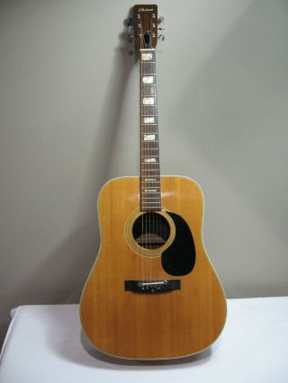 Rmk99 Vtg Penco A - 13 6 - String Acoustic Guitar W/ Hard Case Vgc St135