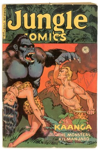 Jungle Comics 140 Fiction House Good Girl Art Golden Age 1951 Vg