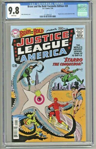 Brave And The Bold Facsimile Edition 28 Cgc 9.  8 Reprint First Appearance Jla