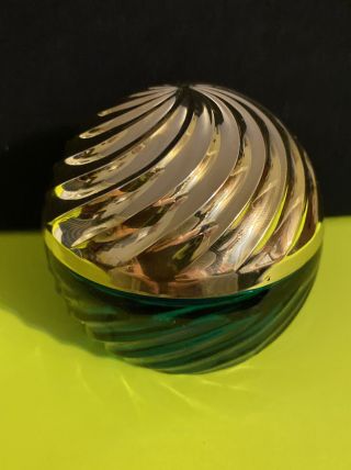 Vintage Avon Sapphire Swirl Skin Softener - Empty Collectable Bottle - Trinket