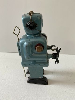 Vintage Nomura Zoomer Early Japanese Tin Toy Robot Battery 2