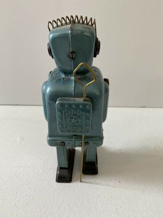 Vintage Nomura Zoomer Early Japanese Tin Toy Robot Battery 3