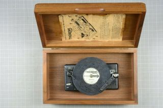 Vintage Thorens Ad 30d Automatic Music Box With 17 Metal Discs