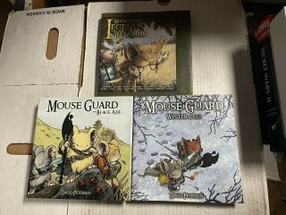 Archaia Mouse Guard: Legends Of The Guard,  The Black Axe,  & Winter 1152 Hc Set