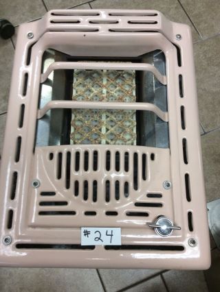 Peerless 7602 Vintage Natural Gas Wall Heater In Pink 8000 Btu