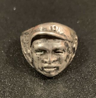 Vintage 1930s Babe Ruth Sterling Silver Ring Extremely Rare