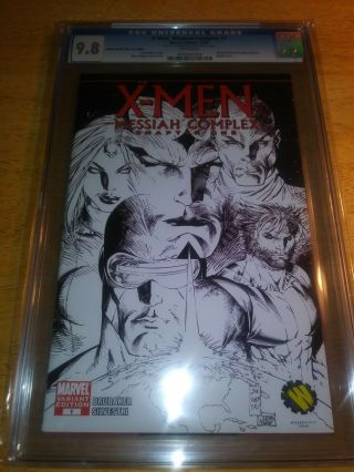 X - Men: Messiah Complex 1 (cgc 9.  8) 2007 Wizard Texas Exclusive Sketch Cover