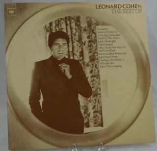 Leonard Cohen The Best Of Vinyl Lp 1975 Columbia Pc 34077 Ex/ex