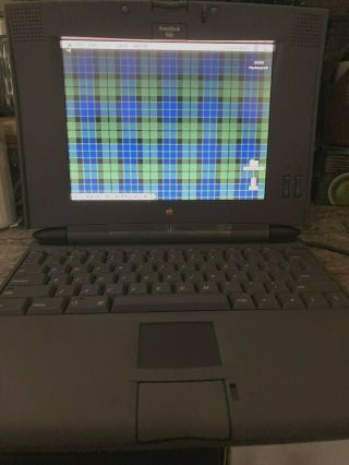 Vintage Apple Powerbook 540c Color Screen Os 7.  5 Ac Adapter Classic