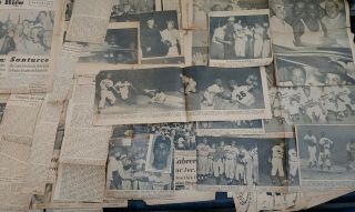 Baseball Puerto Rico Vintage,  Más De 50 Recortes De Periódicos Santurce /.