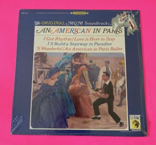 An American In Paris Mgm Soundtrack Album Lp Metro Records Ms - 552 Stereo