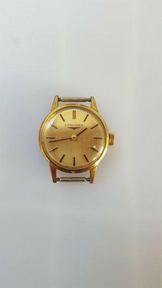 VINTAGE LONGINES 817 1116 18k GOLD PLATED HAND WINDING LADIES WATCH. 3